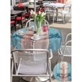 thumbnail image 5 of Outdoor Tablecloth with Umbrella Hole for Patio/Picnic/Party/Camping, Vintage Anchor Waterproof Table Cloth Round Cover Washable, Retro Wood Nautical Summer Beach (Dia 60"), 5 of 8