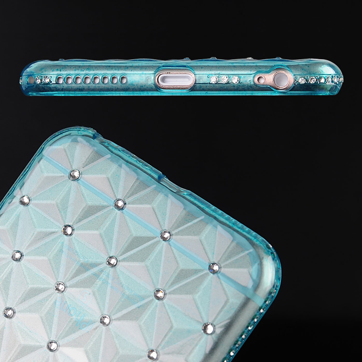 Diamond Slim Translucent Flexible TPU Skin Case for iPhone 6 Plus iPhone 6s Plus