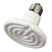 AC110V 80mm 60/75/100 E27 Infrared Ceramic Emitter Heat Light Bulb for Reptile Pets