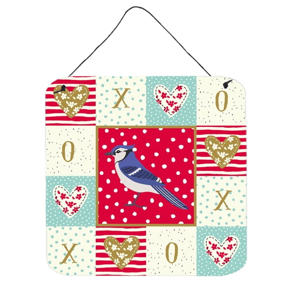 Jay Bird Love Wall or Door Hanging Prints Red