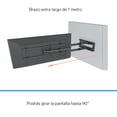 thumbnail image 4 of Soporte para pantallas de 40" a 80" con brazo articulado largo (1 m) negro, 4 of 4