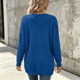thumbnail image 7 of Ozmmyan Women's cardigan sweaters for womens Long Sleeve Open Front Loose Casual Solid with Pockets Fall Winter, 7 of 7