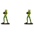 thumbnail image 1 of Maytalsory Resin Stylish Home Accents Frog Decoration For Trendy Decor Handmade Crafts Artistic Workmanship Home Decoration Rugby Frog 2Set, 1 of 6