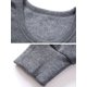 thumbnail image 5 of Oucaili Conjunto de calzoncillos largos para hombre, trajes de parte superior e inferior de manga, ropa interior térmica cálida de invierno, hogar grueso, 5 of 5