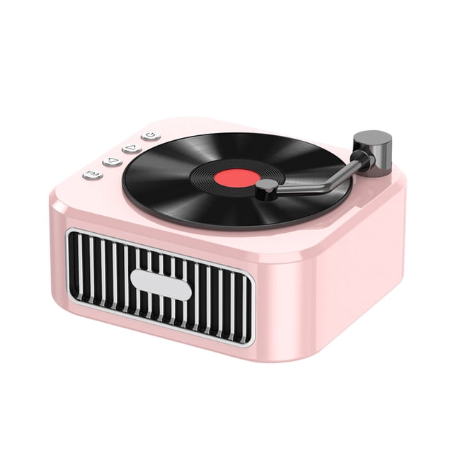 Birdeem Bluetooth 5.3 Magnetic Tape Rotatable Surround Sound Effect Retro Small Wireless Record Player Ornament Desktop Bluetooth Small Speaker
