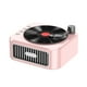 thumbnail image 2 of Reproductor de discos inalámbrico pequeño retro con efecto de sonido envolvente giratorio con cinta magnética Bluetooth 5.3, altavoz pequeño de escritorio con Bluetooth, 2 of 9
