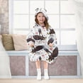 thumbnail image 7 of joogoo Wearable Blanket Hoodie for Eagles Stars Flannel Sherpa Pocket 3-14 YR S, 7 of 7