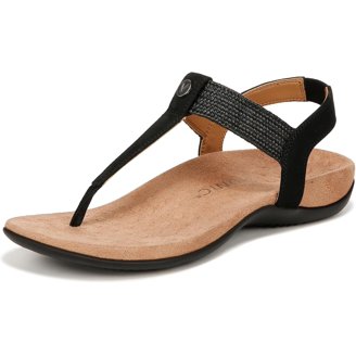 Comfortview Women's Milana Sandal - Wide Width Available With Cushioned Insole & Cutouts