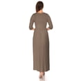thumbnail image 5 of SR Women's Casual Wrap Floor Length Maxi Dress, Small, Coco, 5 of 5