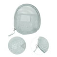 thumbnail image 3 of Unique Bargains 1 Pc Mesh Hand-held Sundries Makeup Bag Gray 4.92in, 3 of 5