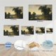 thumbnail image 5 of Imágenes de decoración mural en lienzo con pintura de paisaje rural, adecuadas para interiores como dormitorios, baños, salas de estar, garajes y cafeterías., 5 of 8