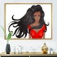 thumbnail image 2 of Designart 'Portrait of African American Female XIV' Modern Framed Canvas Wall Art Print, 2 of 5
