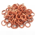 thumbnail image 3 of 10pcs Hardware Parts VMQ Red Silicone Ring Seal Gasket M32x4mm Waterproof Rubber Washer O-Ring, 3 of 6