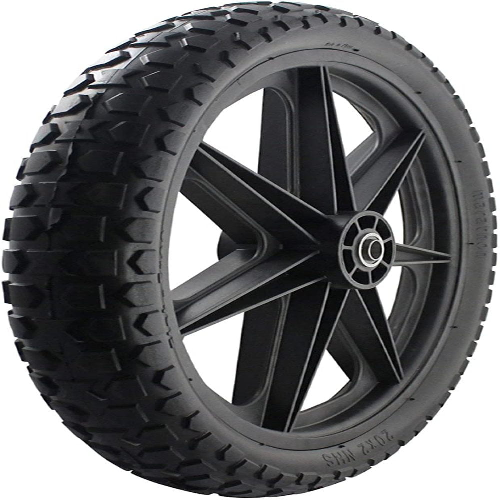 Tire Assembly Rubbermaid Big Wheel Carts Black Heavy Duty Composite Plastic NEW 