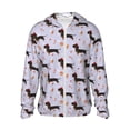 thumbnail image 2 of Lsque Dachshund Dog UPF 50+ Lightweight Sun Protection Men's Women's Long Sleeve Shirt, Hoodie Performance -Medium, 2 of 9
