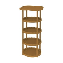 Cream Style Sofa Side Table 39.4x13.8 in, Modern European Floor-to-Ceiling Movable Storage Table, 4-Leaf Cloud Shelf for Living Room, Bedside, Small Coffee Table