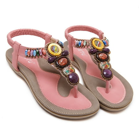 

Summer Slippers For Women Beach Accesseories Flip Flops For Women Women S Summer Tourism Beach Bohemian Retro Ethnic Style Slippers Swimming Pool Accessories Mens Women Slippers