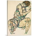 thumbnail image 1 of ARTCANVAS Sitzender Halbtakt 1914 Canvas Art Print by Egon Schiele - Size: 40" x 26" (0.75" Deep), 1 of 9