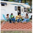 thumbnail image 6 of Hasoo 10' x 20' PP Tube Woven Outdoor Rug for Patio Reversible Carpetfor Camping Orange Red, 6 of 6