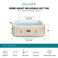 thumbnail image 3 of Bestway SaluSpa Rome 5-7 Person Inflatable Hot Tub, Square Energy-Efficient Spa, 79"x28", 3 of 14