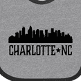 thumbnail image 4 of Inktastic Charlotte North Carolina Skyline Nc City Boys or Girls Baby Bib, 4 of 4