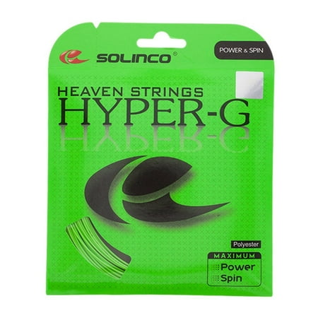 Heavens Strings - Heaven Strings Hyper-G Tennis String Set-16g/1.30mm, Massive Spin from a square shaped co-poly By Solinco Ship from US