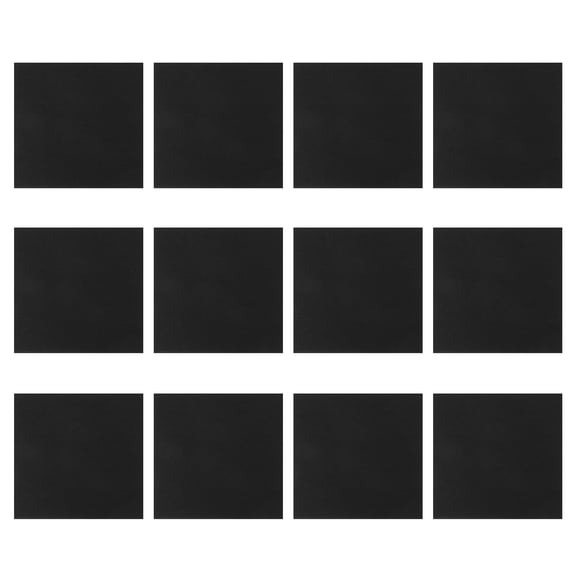 12 Pcs Music Equipment Soundproofing Panel Pads Absorbing Foam Black