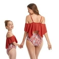 thumbnail image 3 of WREESH Mother And Daughter Two Pieces Bikini Family Matching Swimsuit Girls Swimwear, 3 of 8