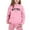 Pink, variant on AWZXDE Girls Letter Print Hooded Sweatshirt Casual Winter Wear Stylish Outfit For Ages 1 To 9 Comfortable Girls Fashion Black，6-7 Years