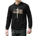 thumbnail image 2 of Faith Over Fear Cool Christian Flag Cross Gift for Men Women Pullover Hoodie, 2 of 4