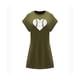thumbnail image 1 of Vestido corto de verano para mujer, transpirable, hasta la , con cuello redondo, para playa S, 1 of 7