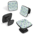 thumbnail image 2 of 4 Pcs Cabinet Handle Drawer Pulls Bluebonnet Flowers Knobs with Screws Square Furniture Office Cabinet Knob Decoration, 2 of 7