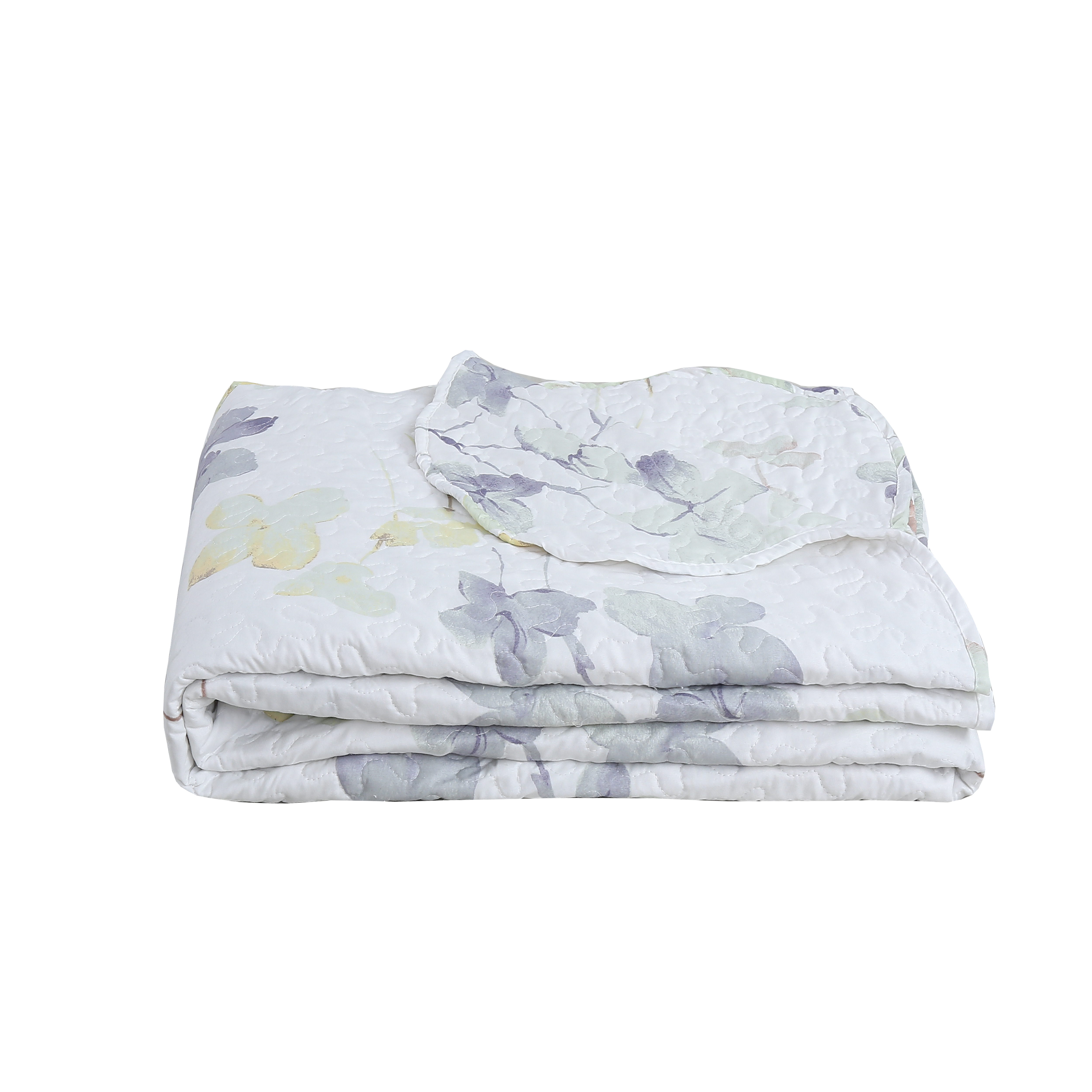 Marina Decoration Rich Printed Stitching Coverlet Bedspread Ultra Soft Summer Bedding Quilt Set with Quilted Sham