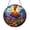 Acrylic 3.5 Inch, variant on Volcanic Landscape Stained Glass Suncatcher – Fantasy Window Art