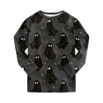 thumbnail image 5 of Kakishop Halloween Pjs Kids Matching Little Boys Pajamas Toddler Boys Clothes Sleepwear 2 Pieces Pjs Kids Jammies Sets (Dark Gray,7-8 Years), 5 of 9