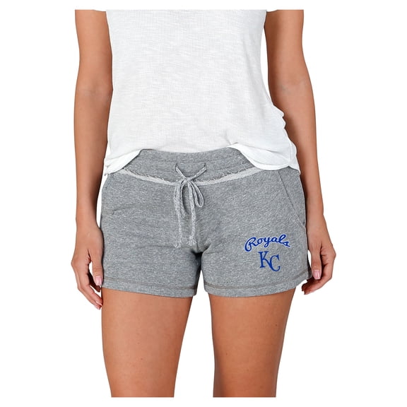 Women's Concepts Sport Gray Kansas City Royals Mainstream Terry Shorts