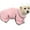 Pink, variant on Pet Enjoy Soft Dog Bathrobe,Super Absorbent Fannel Dog Bathrobe Towel with Zipper,Fast Drying Pet Bath Robe for Large,Medium,Small Dogs