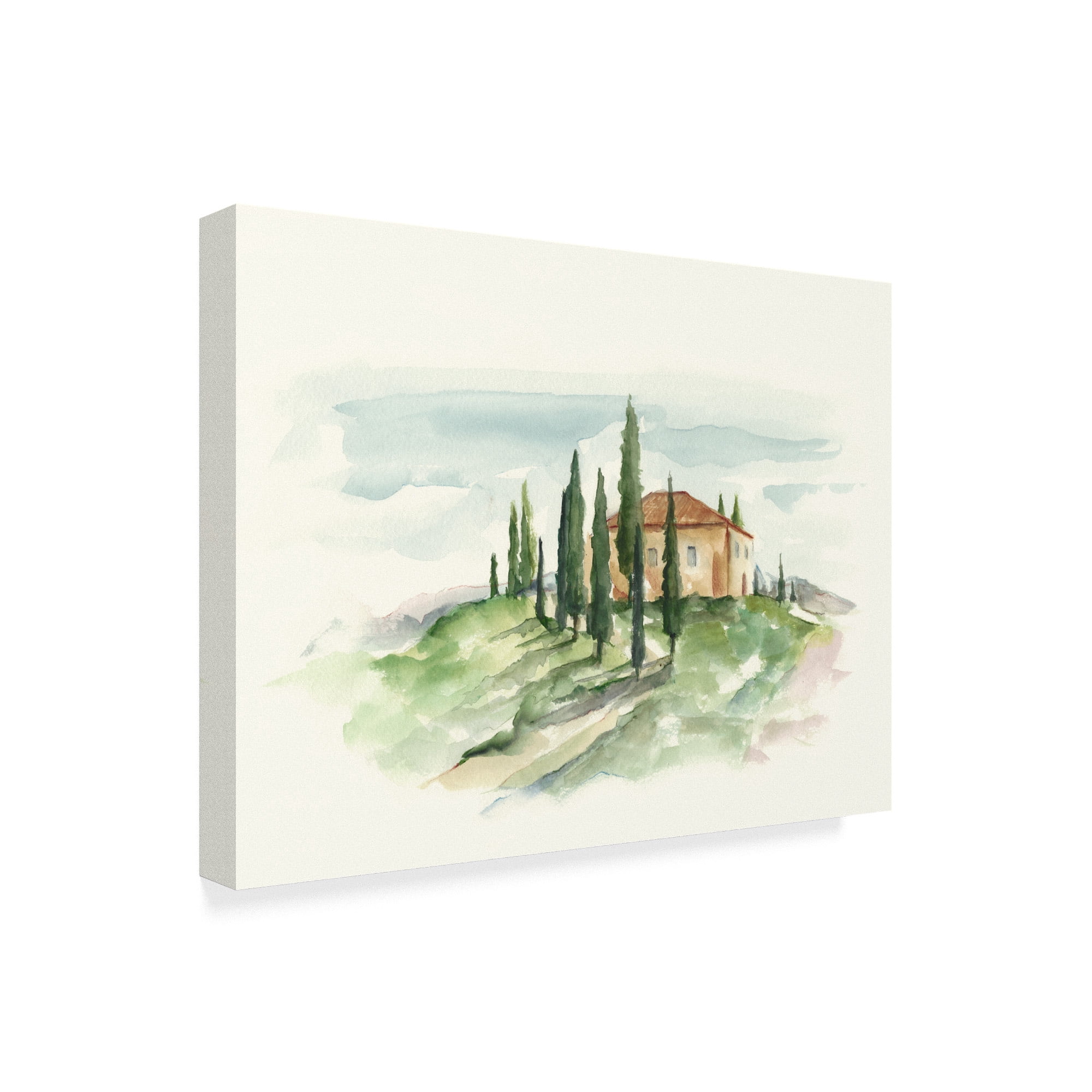 Trademark Fine Art 'Watercolor Tuscan Villa II' Canvas Art by Ethan Harper