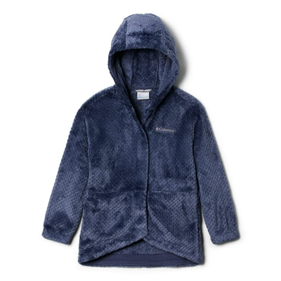 Columbia Youth Girls Fire Side II Sherpa Long Jacket, Nocturnal, Large