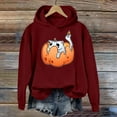 thumbnail image 2 of Oversized Hoodie Womens Hoodie Lightweight Sweatshirt Zip Up Hoodie Women Casual Women's Casual Halloween Print Hoodie Soft Comfortable Pullover Sweatshirt For Everyday Wear Spring And Summer, 2 of 5