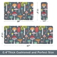 thumbnail image 2 of Mushroom Kitchen Rugs Mats Set of 2 Colorful Mushroom Anti Fatigue Mats for Kitchen Floor Farmhouse Memory Foam Kitchen Floor Mat Non-Skid Waterproof Cushioned Mat for Sink Laundry, 17"x28"+17"x47", 2 of 6