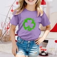 thumbnail image 2 of lnmuld Cute Tops St Patrick's Day Casual Short Sleeve Tee for Toddler Girls and Boys Festive Irish Theme Top Size:4-5 Years, 2 of 4