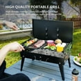 thumbnail image 4 of MASTER COOK Portable Foldable Charcoal Grill Tabletop BBQ for Camping, Patio and Picnic 17.1”*10.8”*2.5”, 4 of 7
