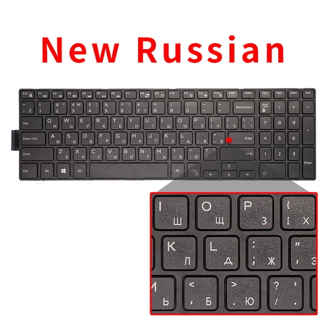 New Original Notebook Keyboard For DELL Inspiron 15 3000 5548 5542 3541 3542 5547 P39F Series US Keyboard RU New