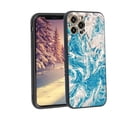 thumbnail image 1 of Compatible with iPhone 12 Pro Max Phone Case, Blue-Marble999-86 Case Silicone Protective for Teen Girl Boy Case for iPhone 12 Pro Max, 1 of 1