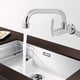 thumbnail image 4 of Grifo de agua Higoodz grifo de lavabo de agua fría universal de metal 25 cm, 4 of 7