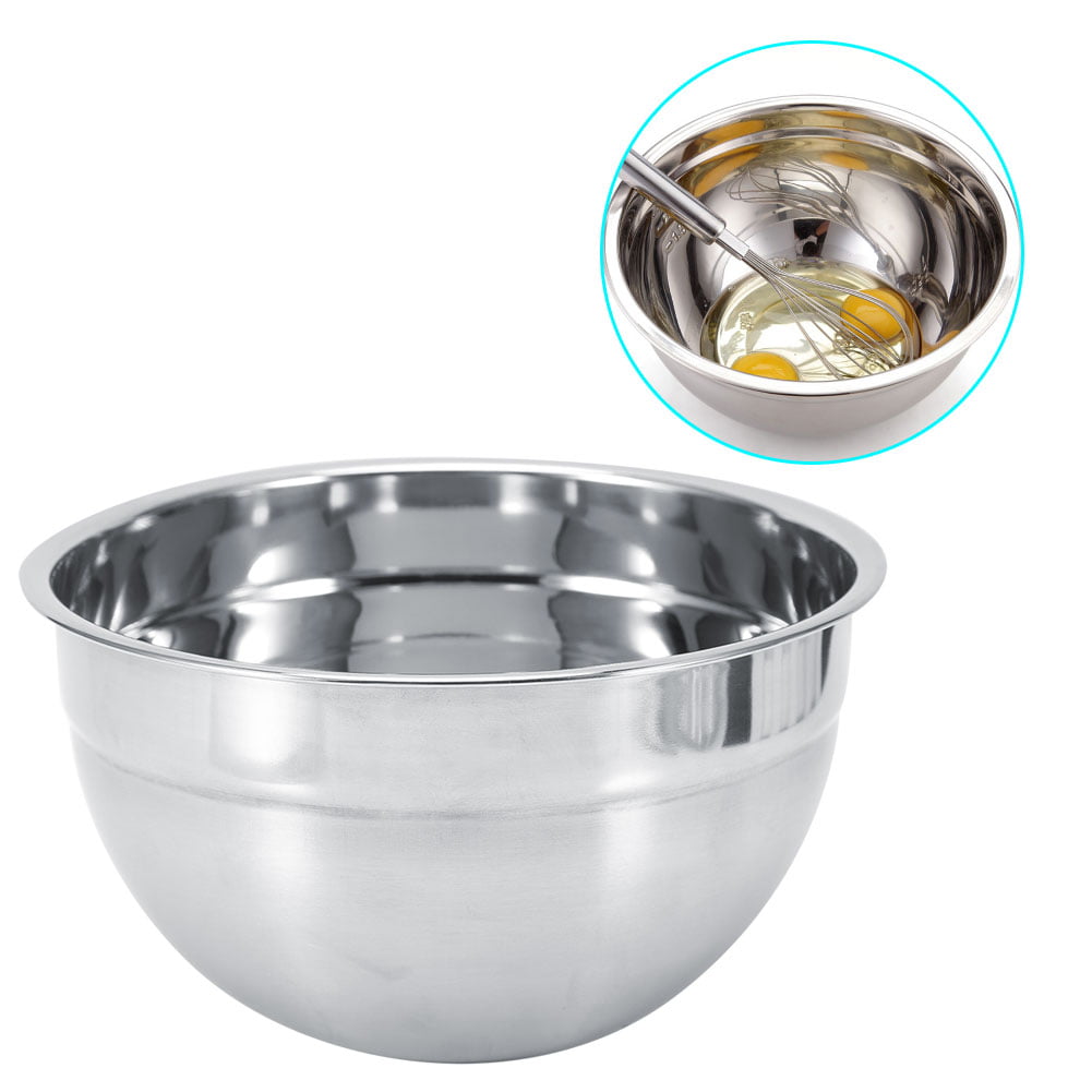 Stainless Steel Deep Mixing Salad Bowl Different Sizes Salad Bakeware FA