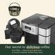 thumbnail image 5 of Cuisinart SS-GB1 Coffee Center Grind and Brew Plus, molinillo de café integrado, cafetera y cafetera de una sola porción con tamaño de porción de 6 oz, 8 oz y 10 oz, negro/plateado, vaso de 12 tazas, 5 of 5