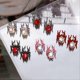 thumbnail image 4 of Spider Ornaments Alloy Studded Manicure Decoration Silver & Pink, 4 of 5