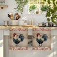 thumbnail image 4 of Farmhouse Roosters Kitchen Towels Set of 4, Countryside Farm Chicken Pink Leaves Absorbent Dish Towels for Kitchen, Microfiber Hand Towel, Quick Drying Tea Towel for Cleaning Decorative Dishcloths, 4 of 7